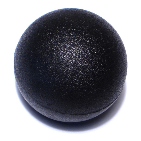 Midwest Fastener 3/8"-16 x 1-1/2" Black Plastic Coarse Thread Ball Knobs 4PK 78065